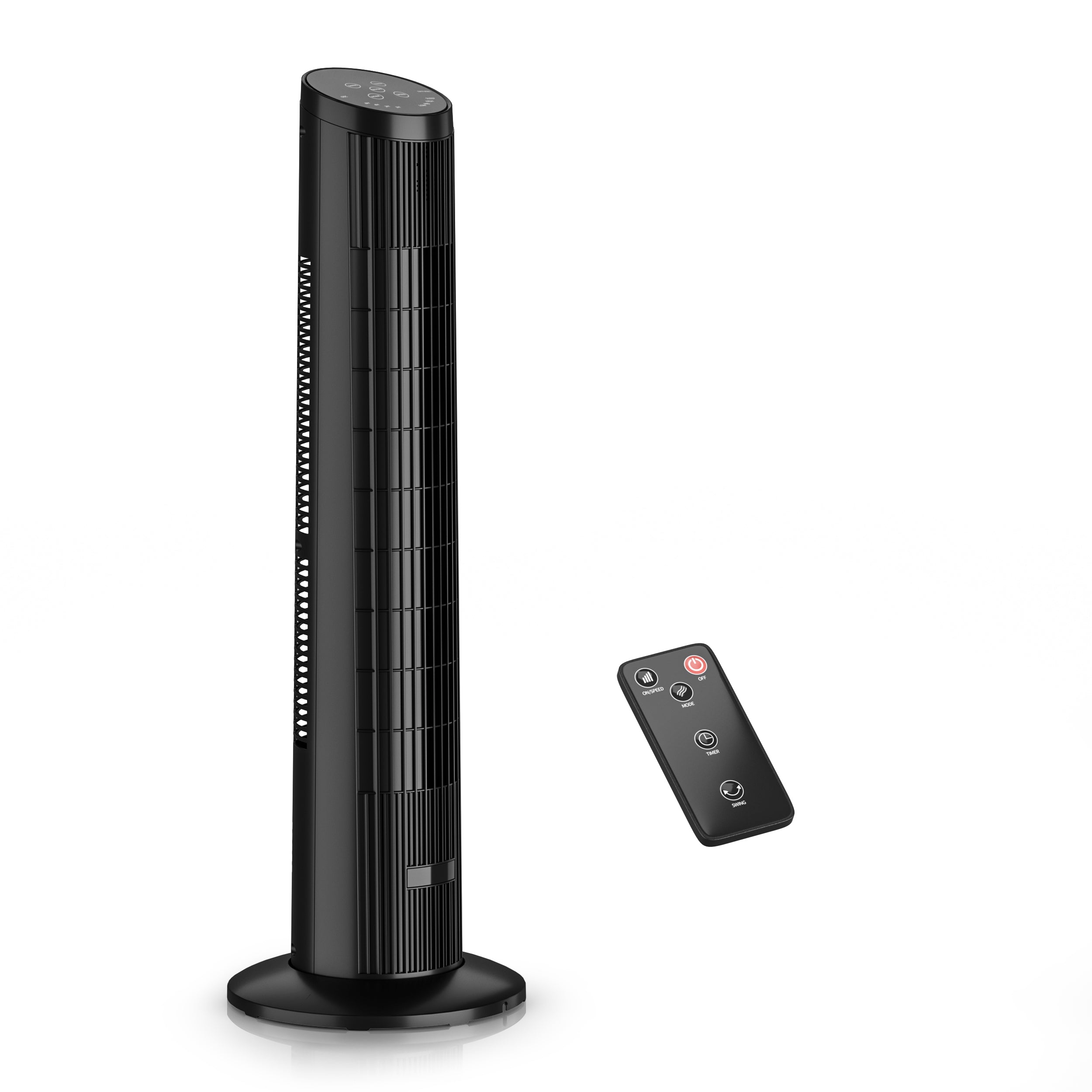 Manastin Tower Fan for Bedroom, Standing Fan with Remote, 25ft/s, 25dB Quiet, 3 Speeds&Modes, 15H Timer, 33" Cooling Fans that Blow Cold Air