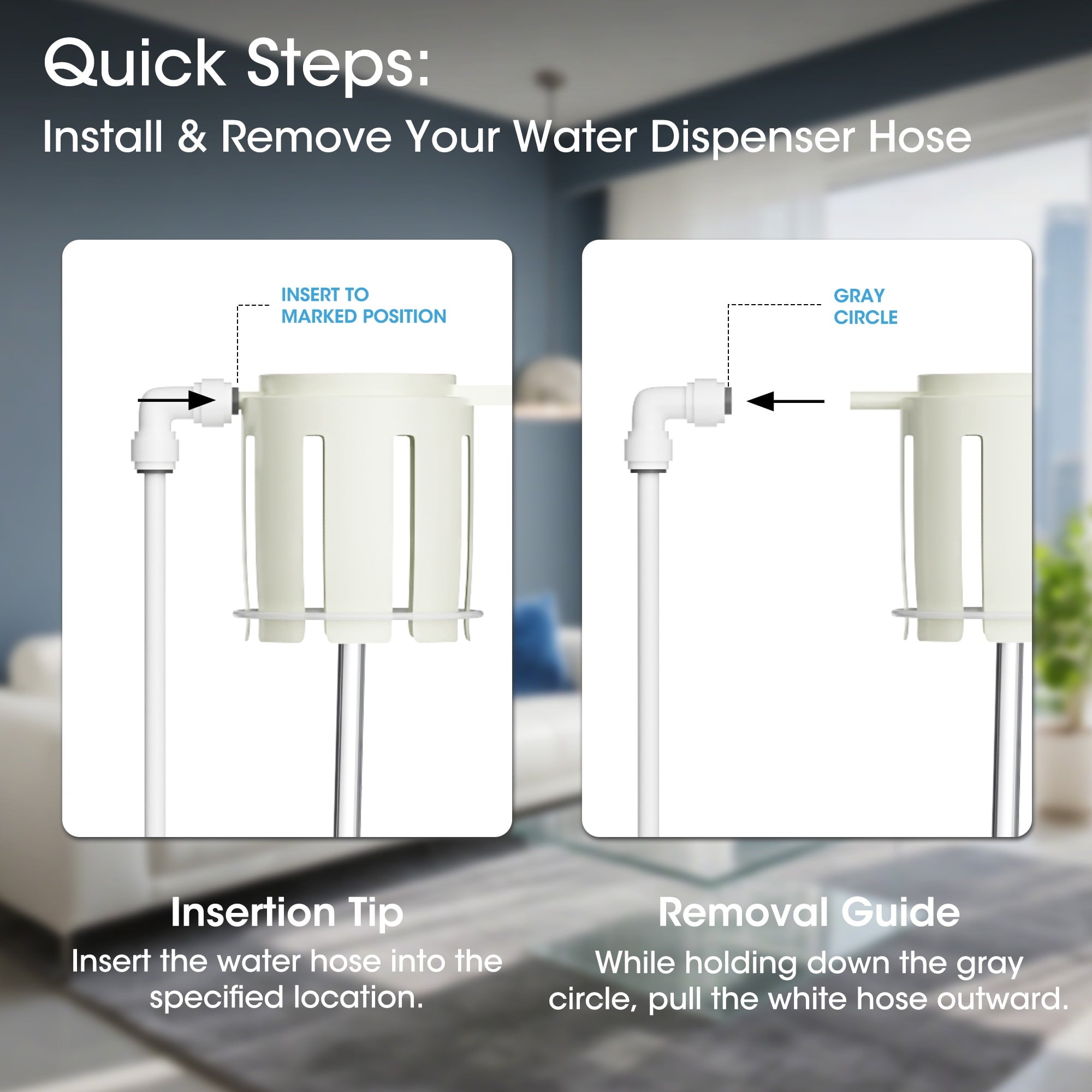 Manastin Bottom Loading 304 Stainless Steel Water Cooler Dispenser for 3-5 Gallon Bottles, Water Cooler with 3 Temperature Settings - Hot, Cold & Room Water, Ideal Design for Home & Office