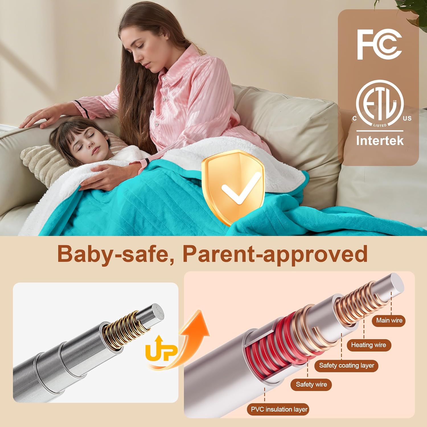 Electric Blanket Heated Throw KT01