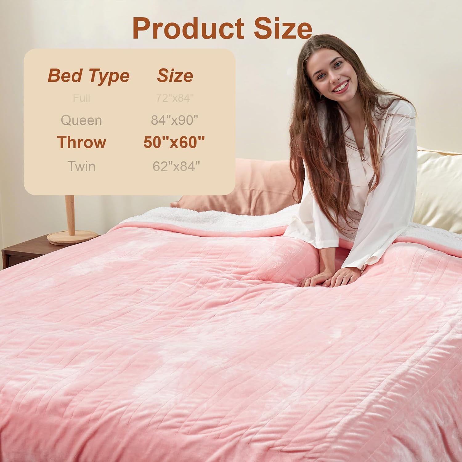 Electric Blanket Heated Throw KT01