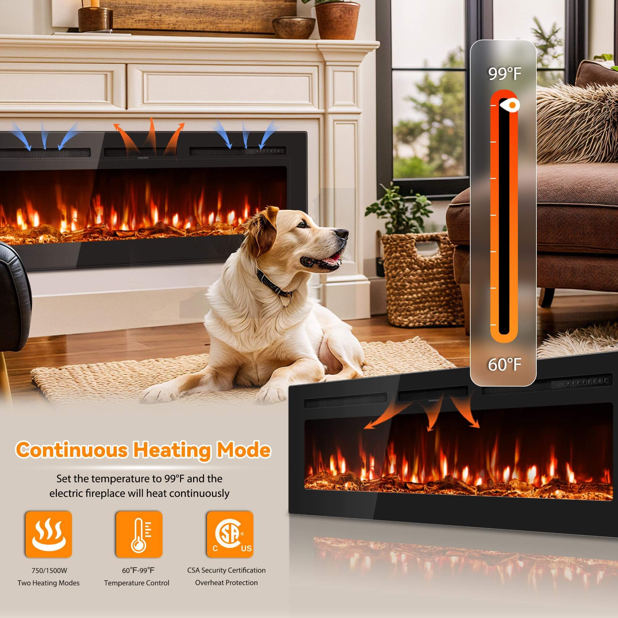 Electric Fireplace PL24