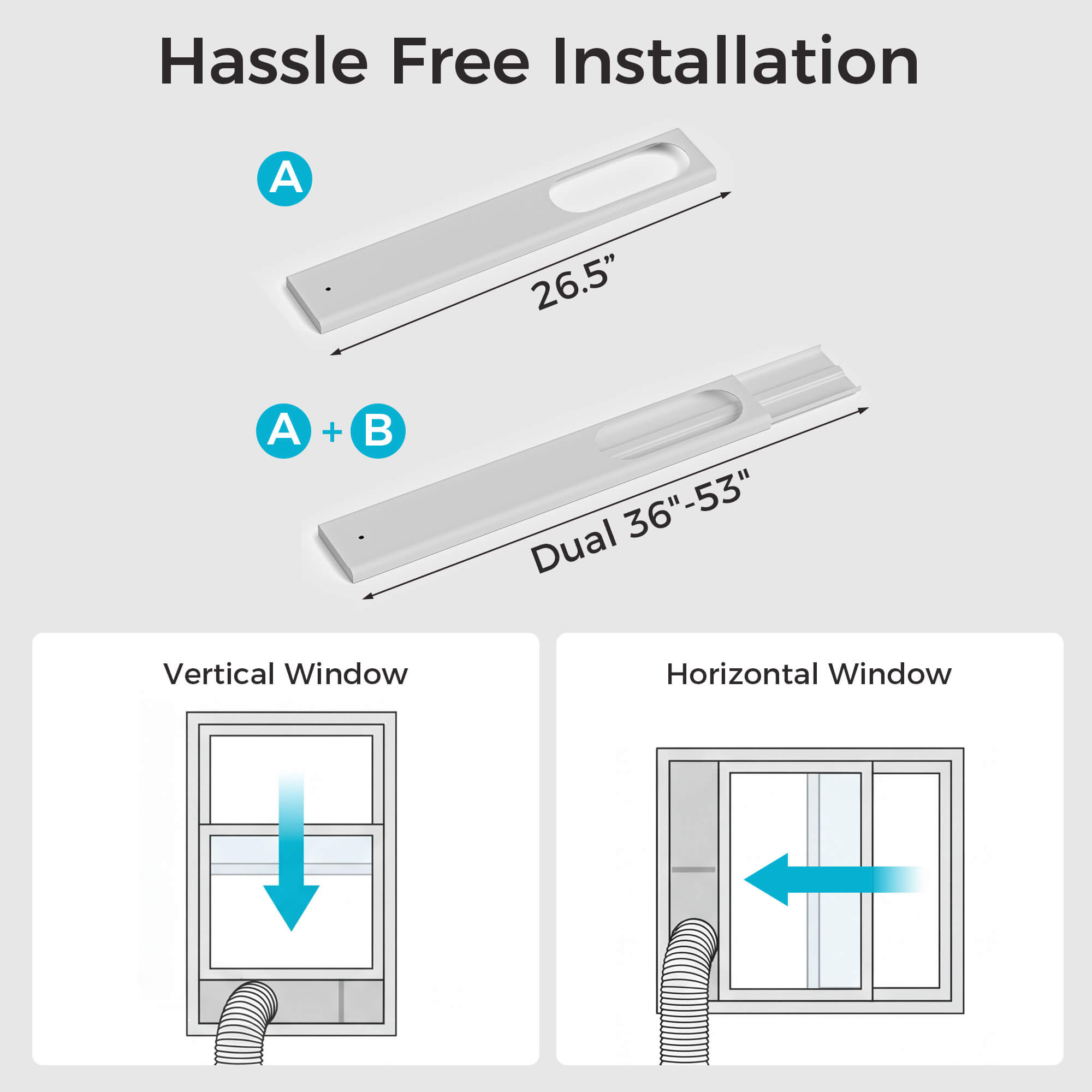 Portable Air Conditioner PAC25 hassle free installation