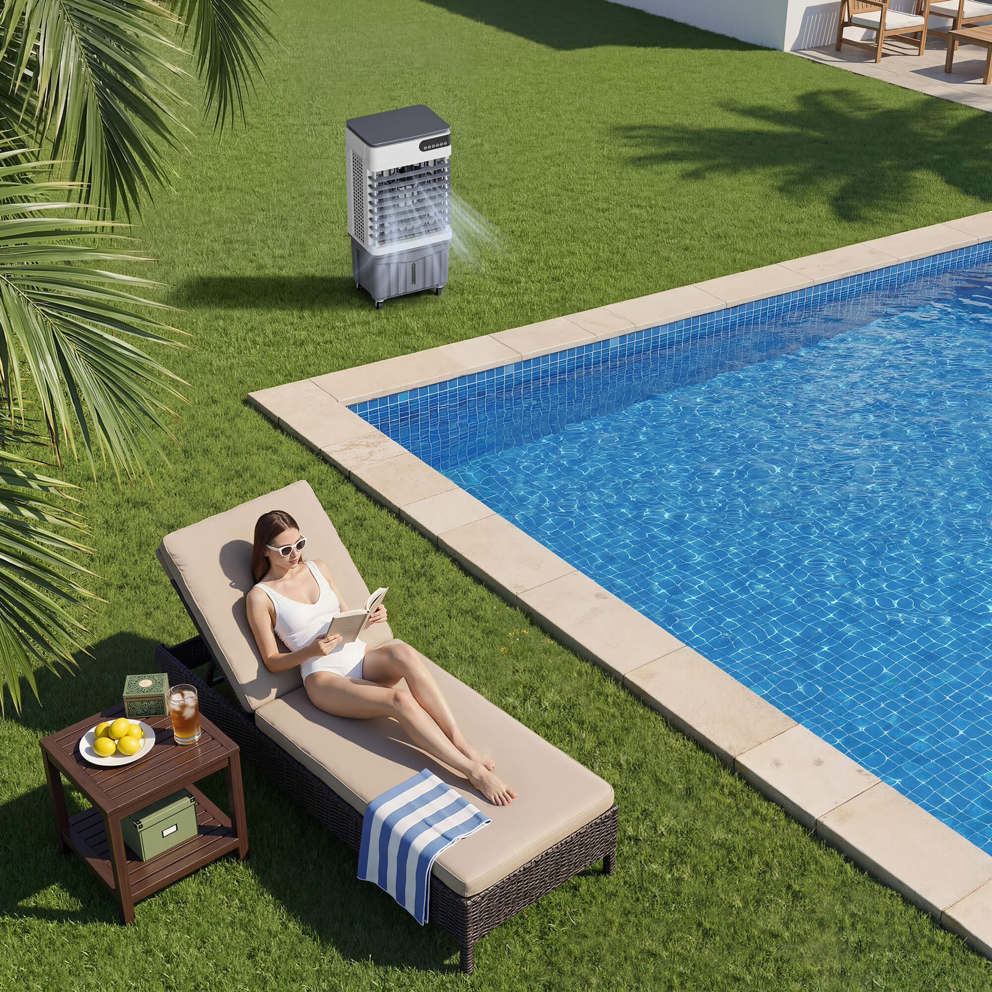 Portable Evaporative Cooler PAC24 for swimming pool