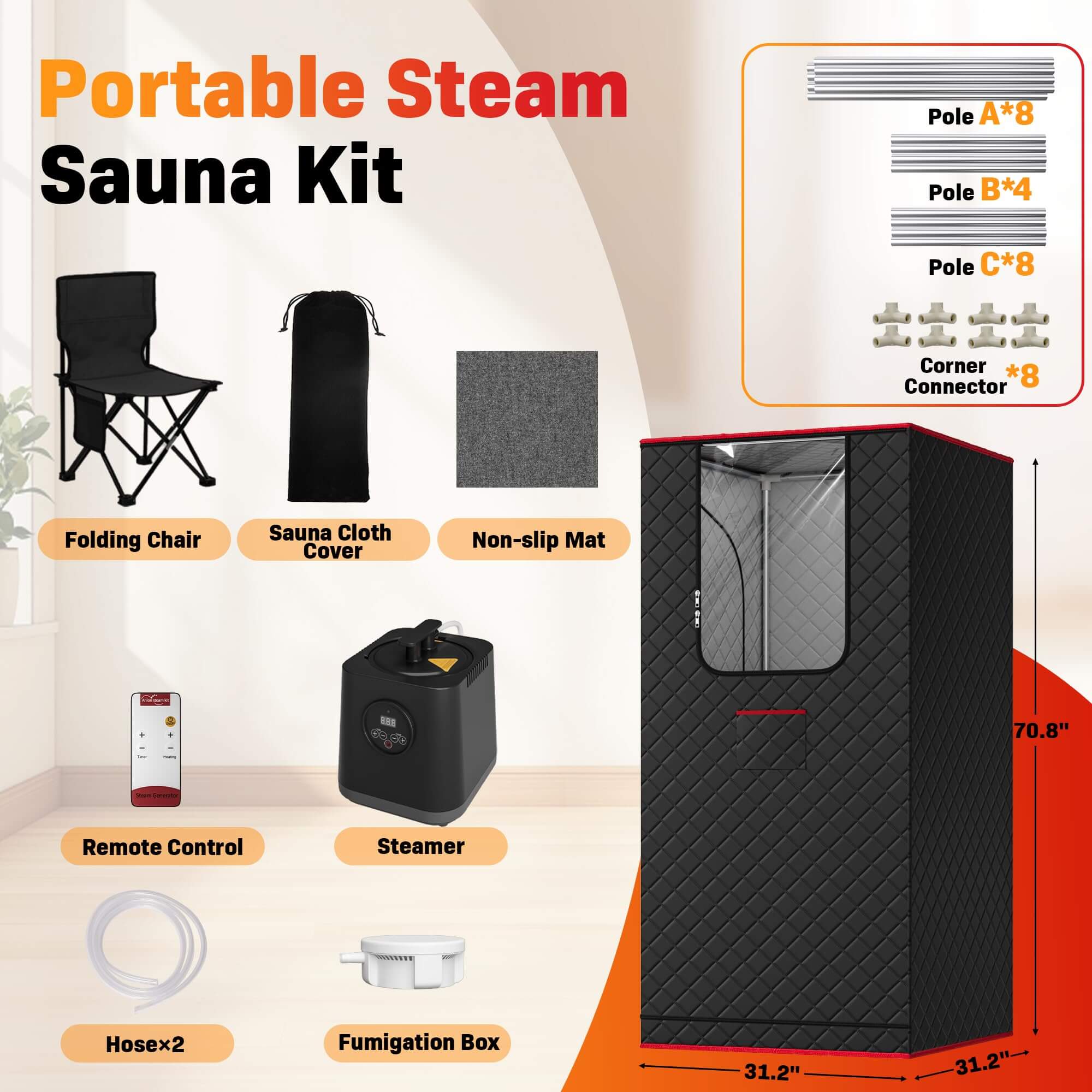 Portable Steam Sauna SNA25