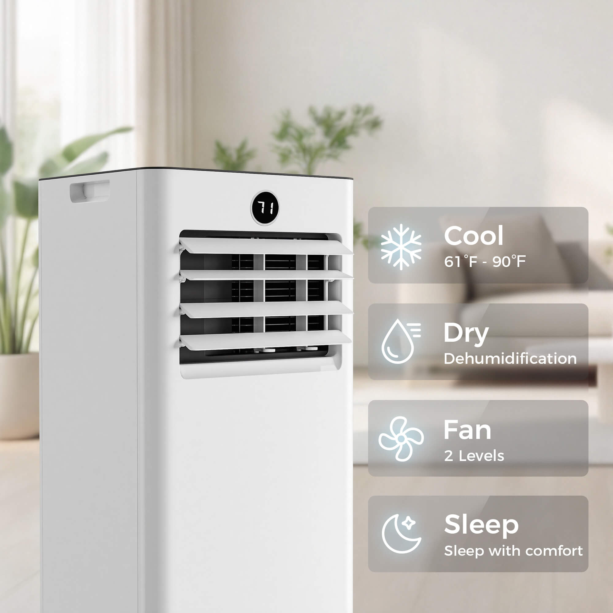 Portable AC 4-in-1 Modes