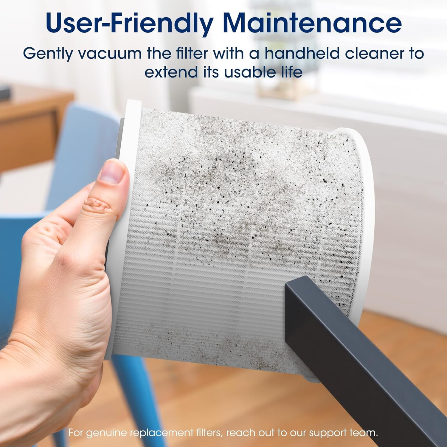 Manastin 3-in-1 HEPA Air Purifier - 99.97% Particle Removal, 3-Speed, 8H Timer for Home & Office