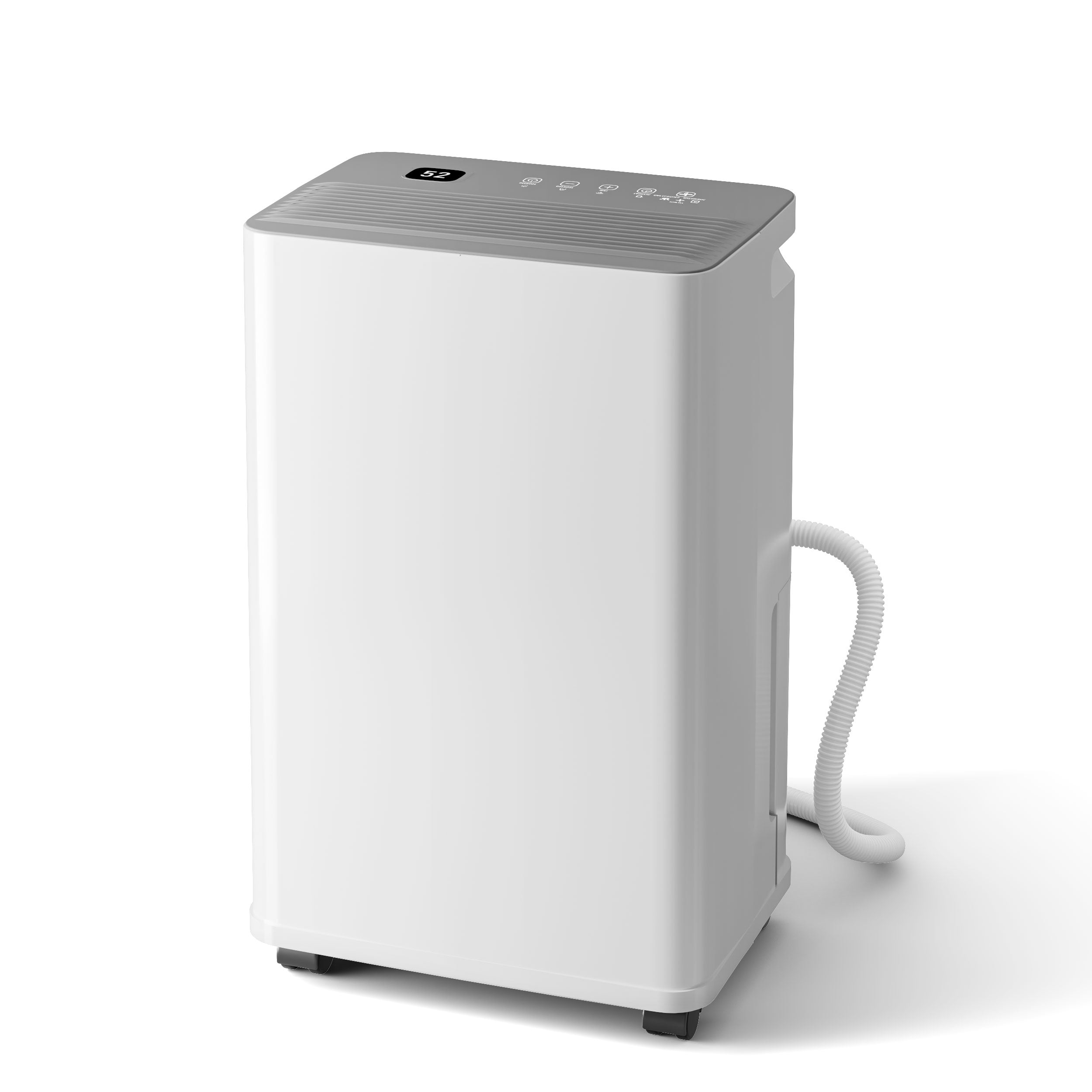2500 sqft dehumidifier with smart App for Basement Laundry Bedroom Office and Garage, white, 34 Pints