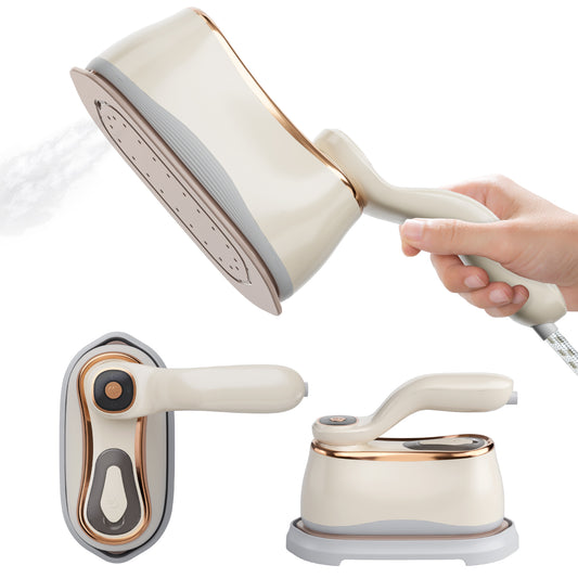 Manastin Mini Steam Iron , 1000W High-Power, 3 Steam Levels, 218ml Tank, Compact & Portable for Travel, Home, RV