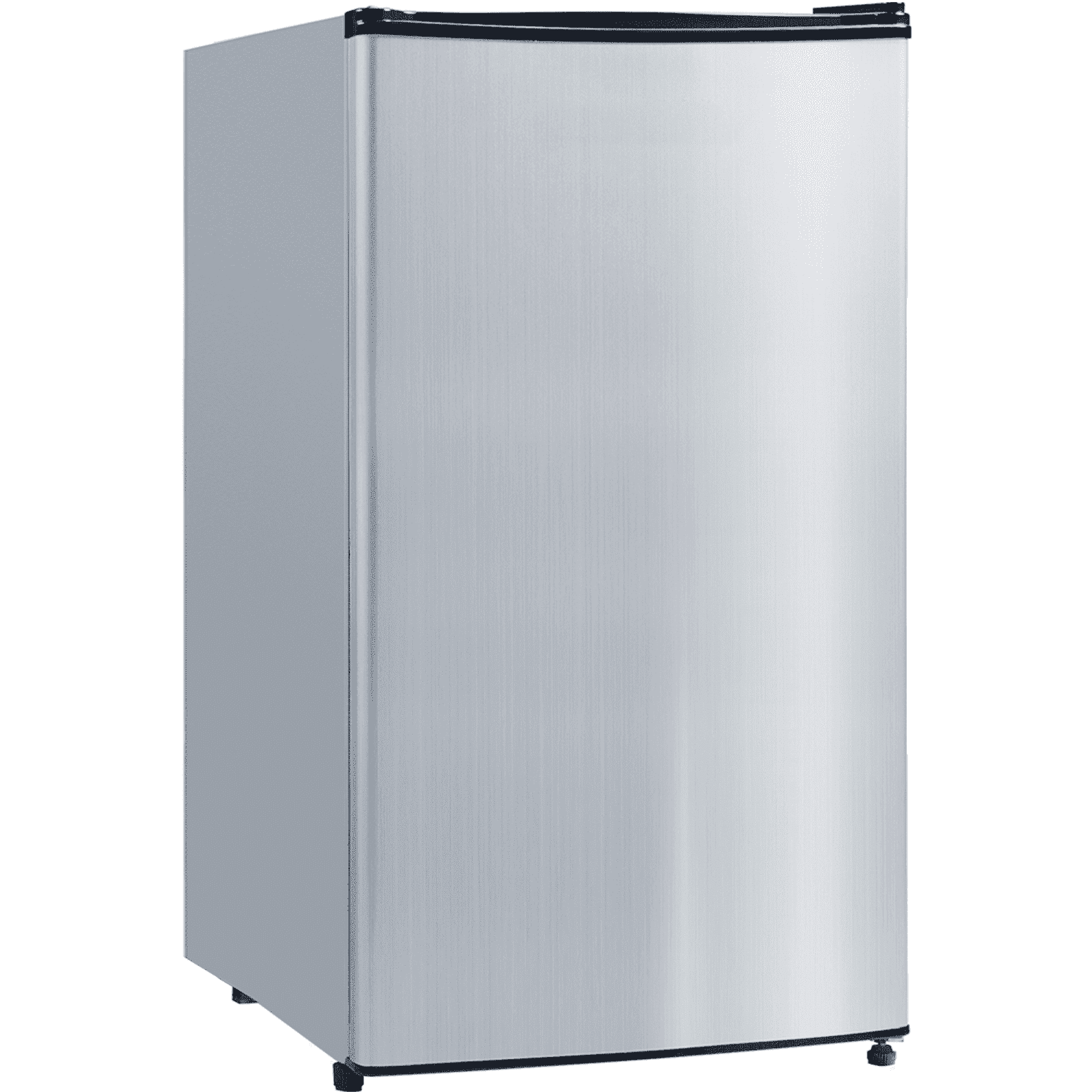 Manastin 3.3 cu. ft. Single Door Compact Refrigerator with Freezer, for Office, Bedroom, Apartment, Silver
