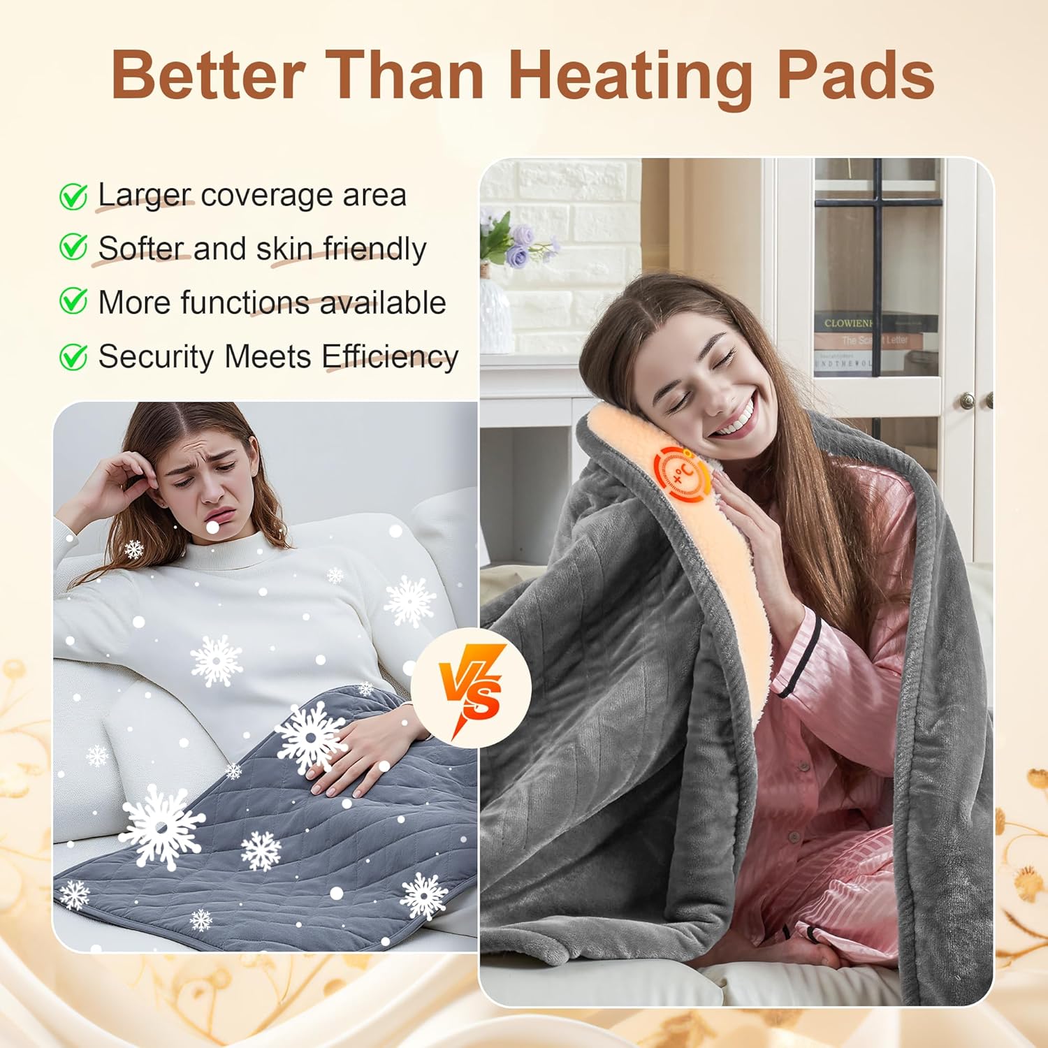 Electric Blanket Heated Throw KT01