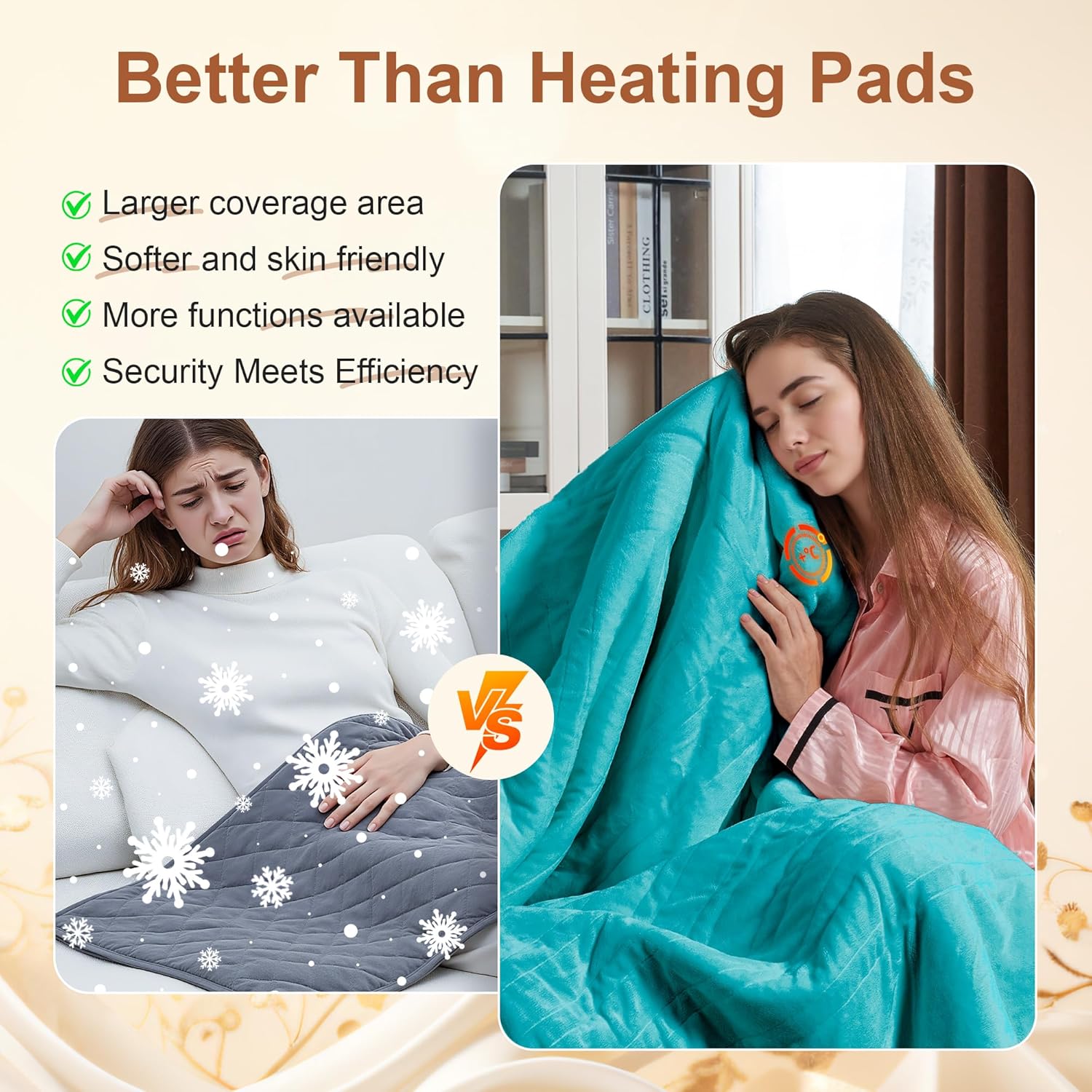 Electric Blanket Heated Throw KT01
