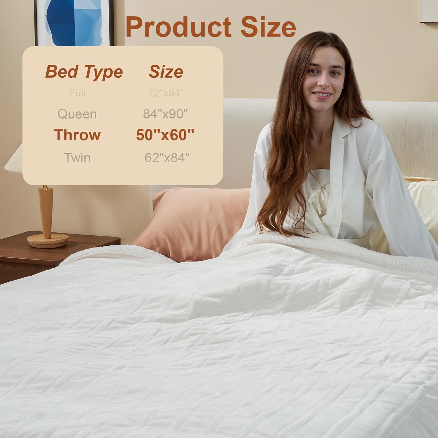 Electric Blanket Heated Throw KT01