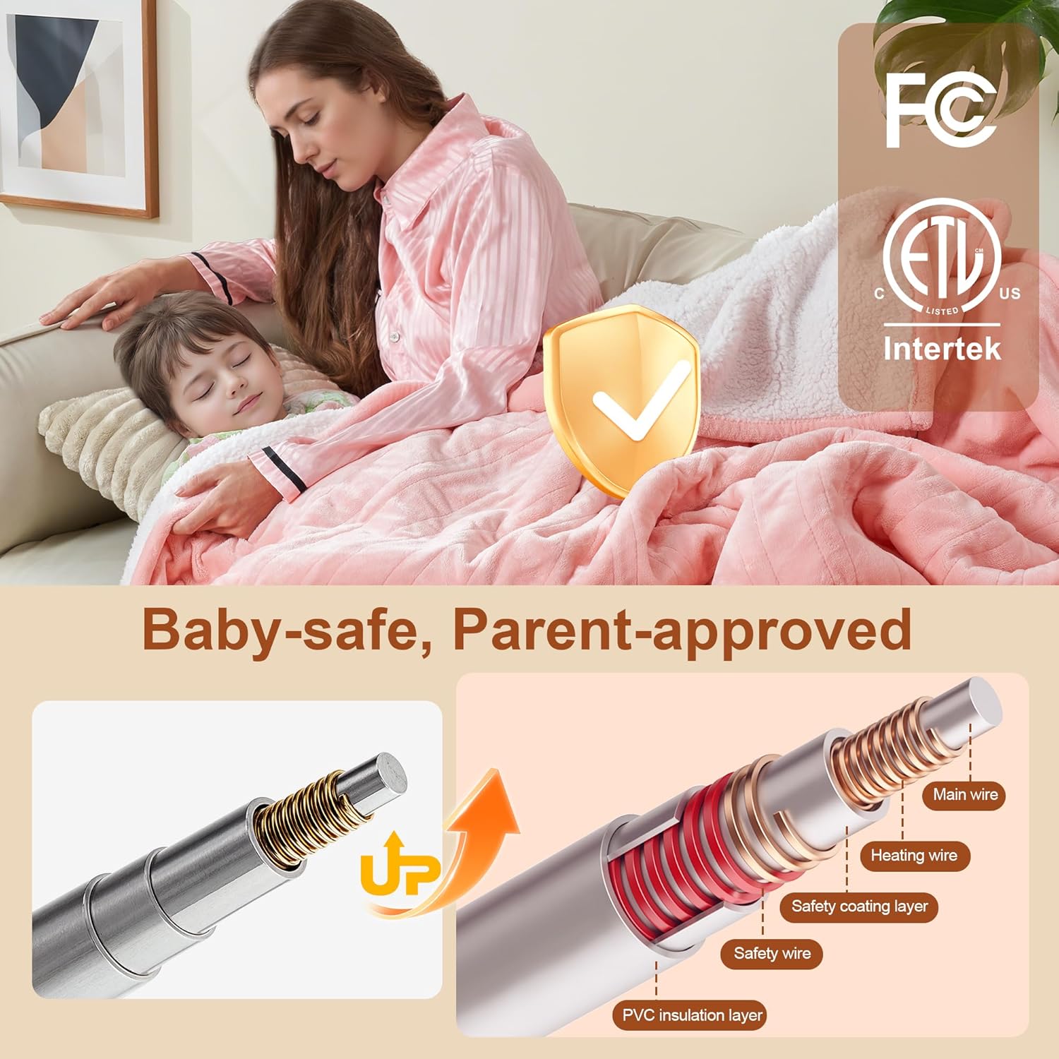 Electric Blanket Heated Throw KT01