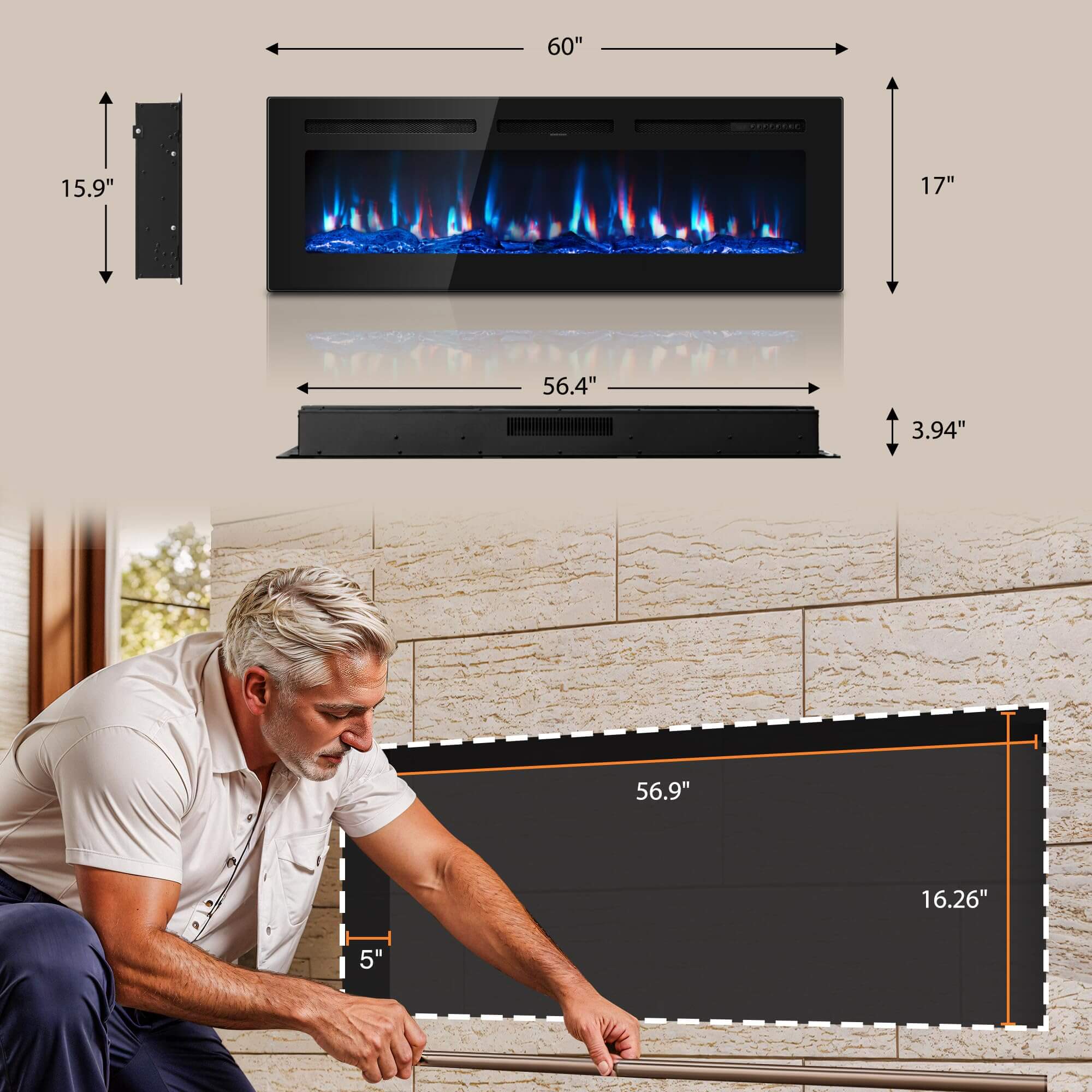 Electric Fireplace PL24