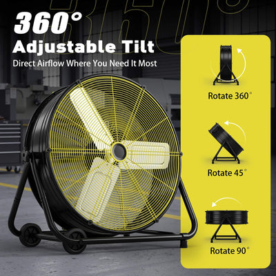 Industrial Drum Fan BKF25 360° adjustable Tilt