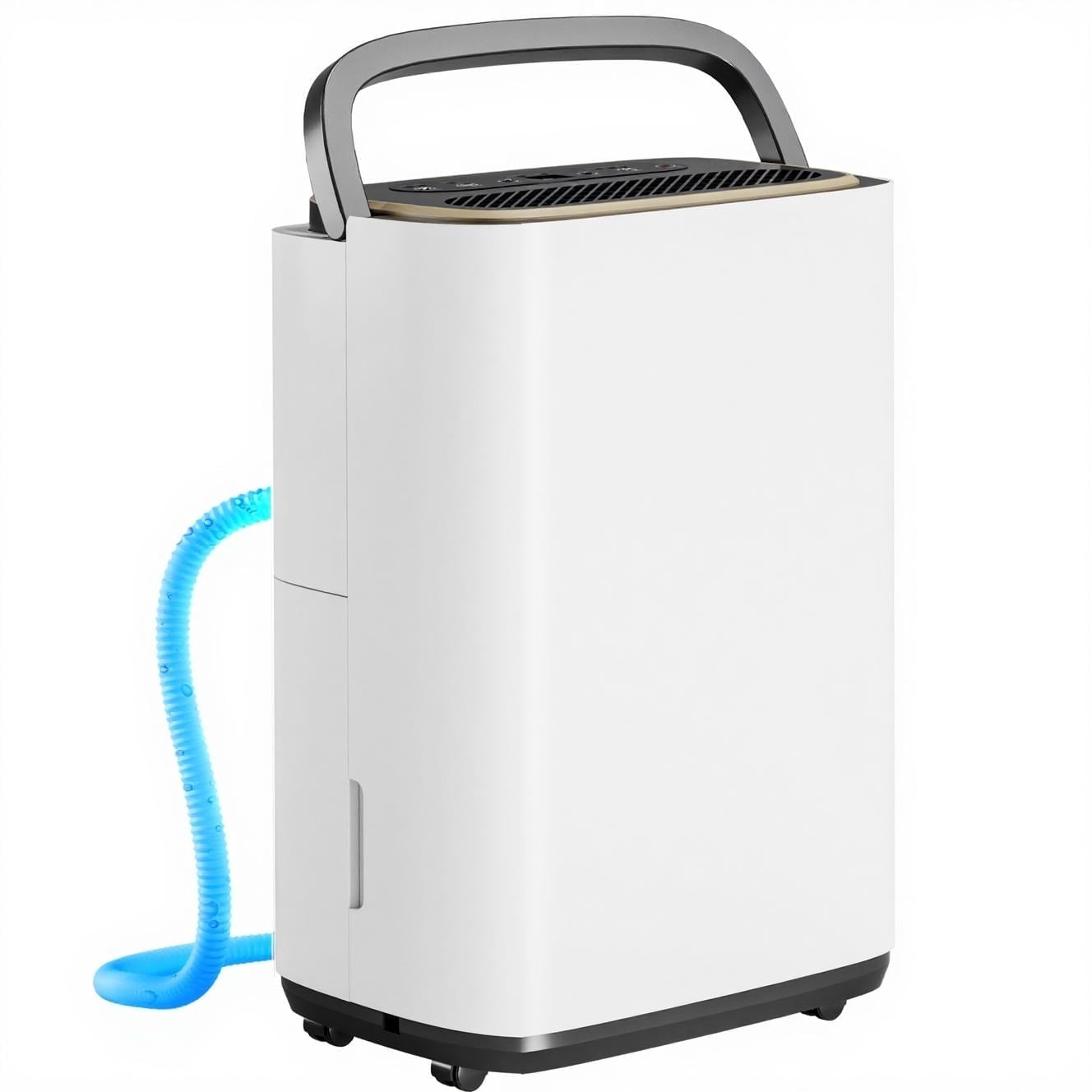 Manastin 50 Pint Dehumidifier for 5,000 Sq. Ft. with Drain and 1.6 Gallon Tank for Basement, Bedroom, Garage, Bathroom