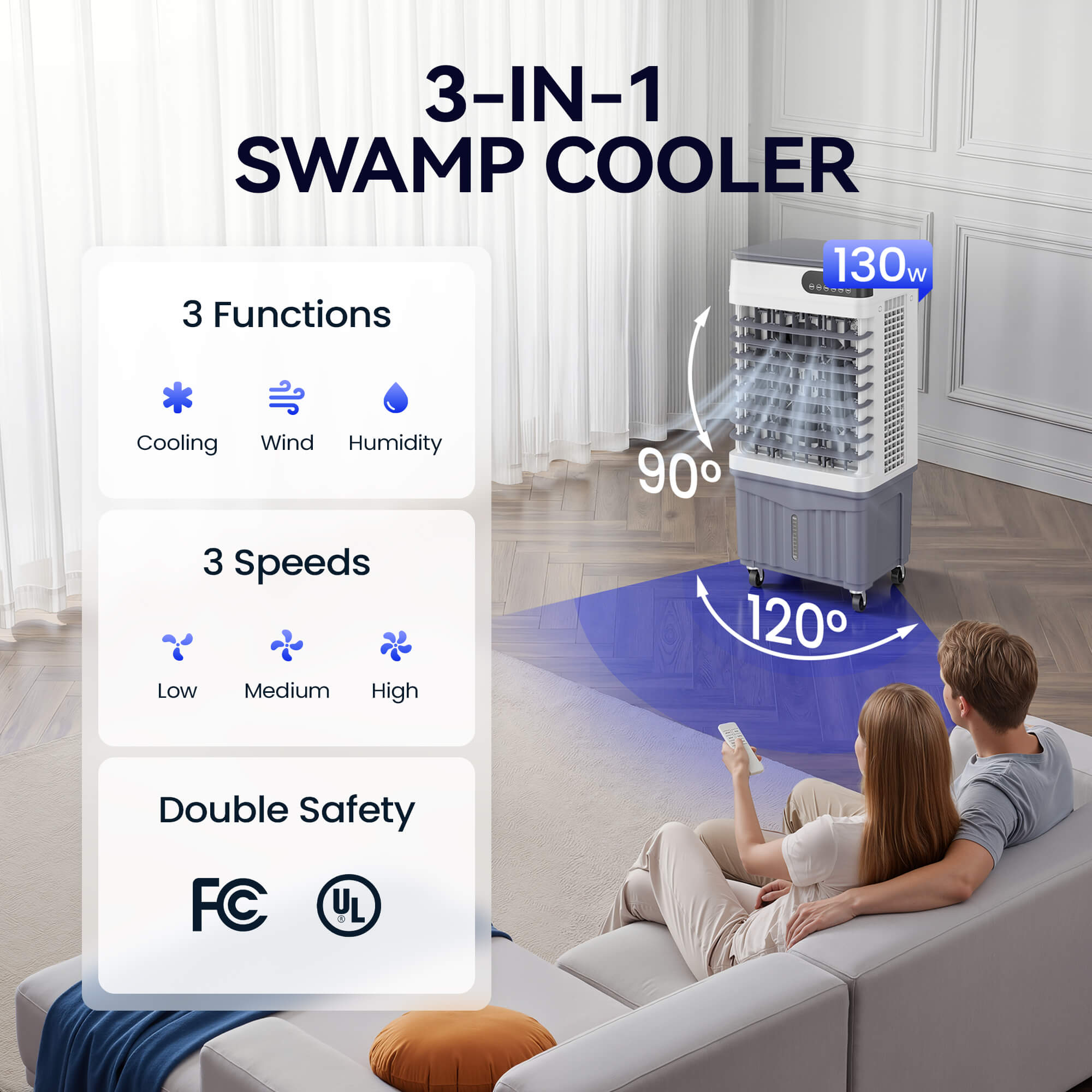 Portable Evaporative Cooler PAC24 3-in-1 mode