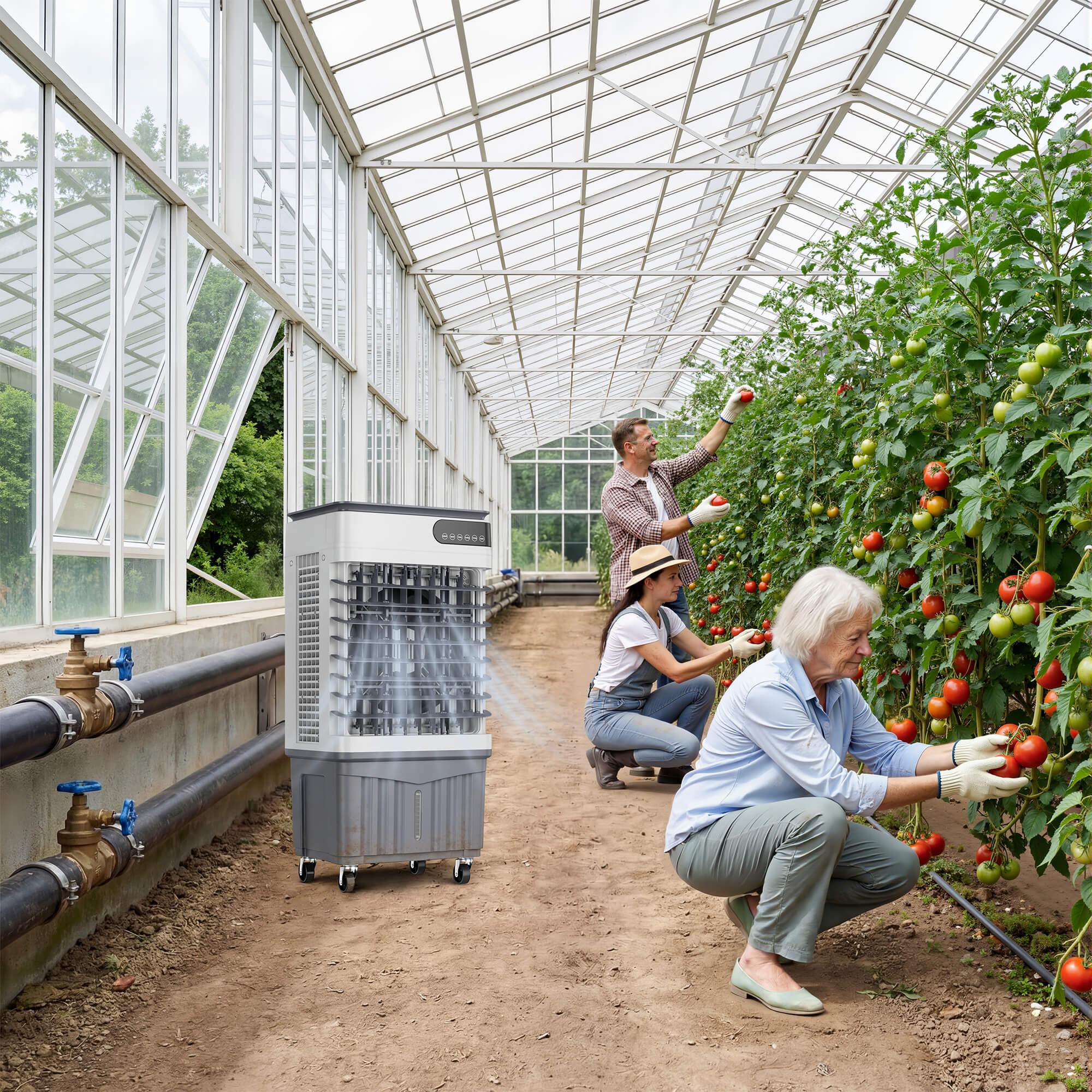Portable Evaporative Cooler PAC24 for greenhouse and plantation