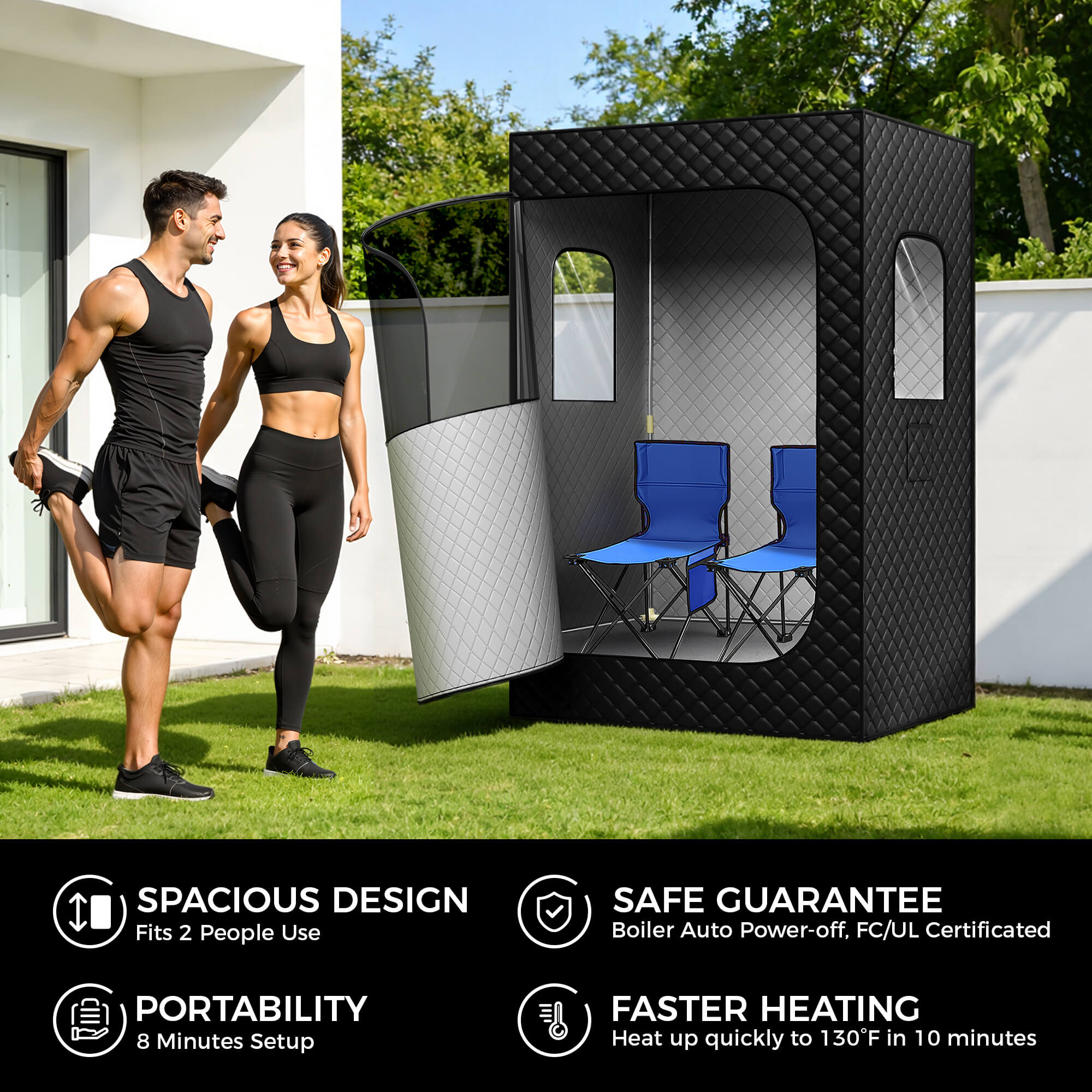 Portable Steam Sauna SNA24 outdoor specification