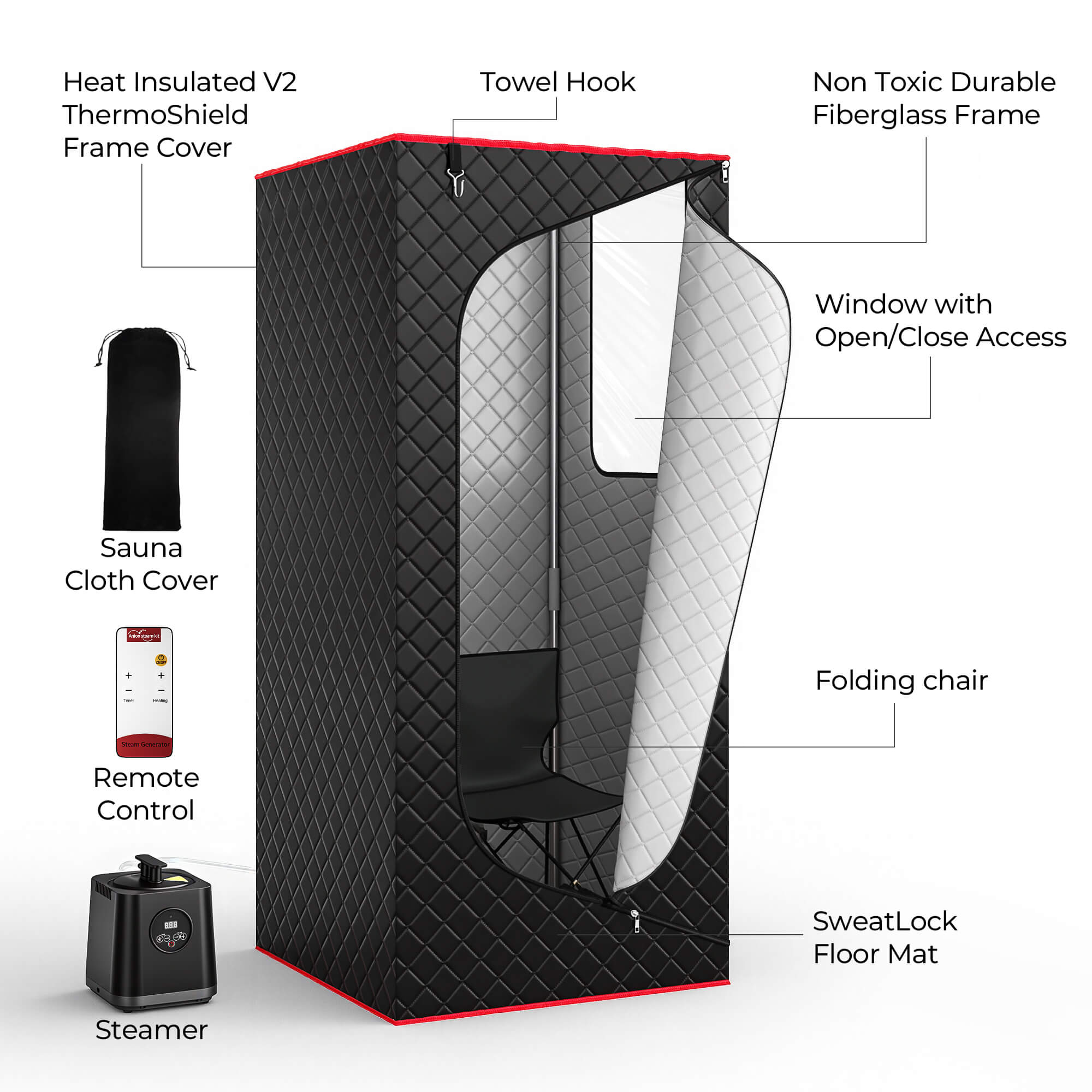 Manastin Portable Steam Sauna SNA25-10