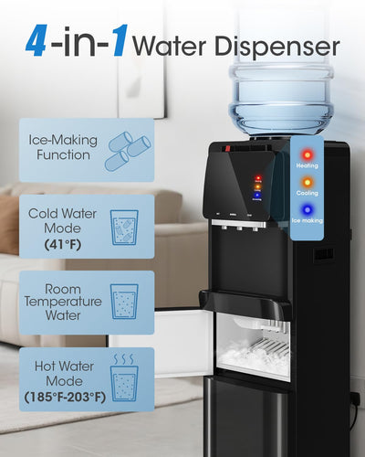 Manastin Water Dispenser with Ice Maker TP051-2