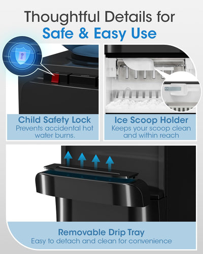 Manastin Water Dispenser with Ice Maker TP051-5