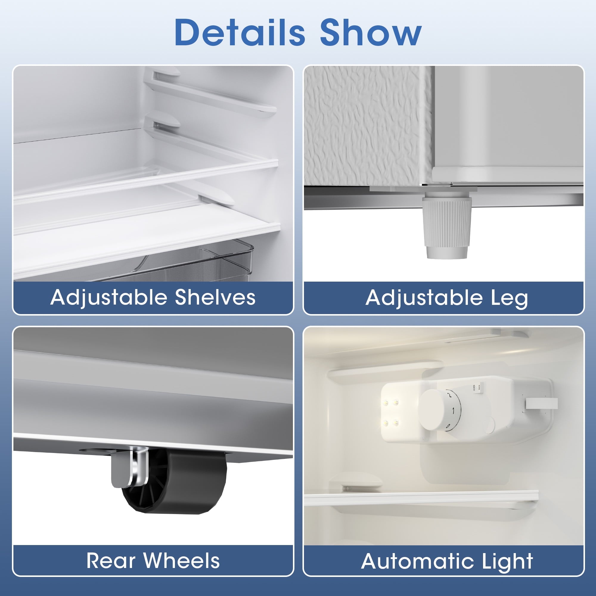 Manastin Adjustable Temperature Control Refrigerator, 40.79 lb